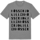 Mid Heather Gray t-shirt med Hösserudkullen ordlek t-shirt
