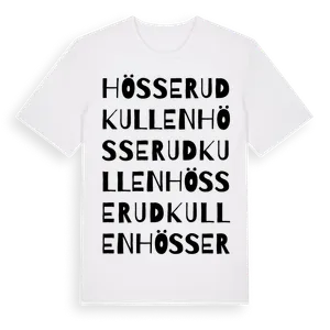 Hösserudkullen ordlek t-shirt – ekologisk bomull t-shirt från Pinshirt