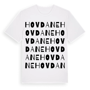 Hovdane ordlek t-shirt – ekologisk bomull t-shirt från PinShirt