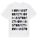 White t-shirt med Hovmanstorpet ordlek t-shirt