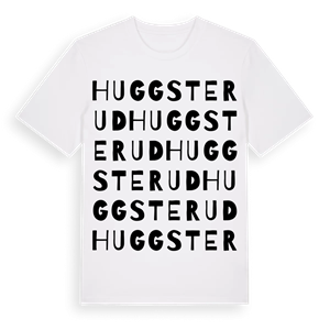 Huggsterud ordlek t-shirt – ekologisk bomull t-shirt från Pinshirt