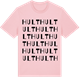 Pink Cotton t-shirt med Hult ordlek t-shirt