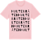 Pink Cotton t-shirt med Hultebråten ordlek t-shirt