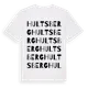 White t-shirt med Hultsberg ordlek t-shirt