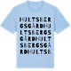 Blue Soul t-shirt med Hultsbergs gård ordlek t-shirt