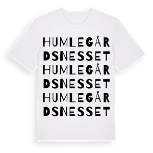 Humlegårdsnesset ordlek t-shirt – ekologisk bomull t-shirt från PinShirt