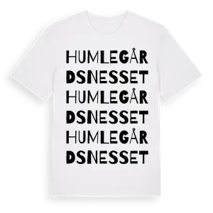 Humlegårdsnesset ordlek t-shirt – ekologisk bomull t-shirt från Pinshirt
