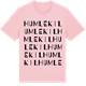 Pink Cotton t-shirt med Humlekil ordlek t-shirt