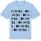 Blue Soul t-shirt med Humslid ordlek t-shirt