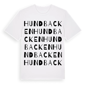 Hundbacken ordlek t-shirt – ekologisk bomull t-shirt från Pinshirt