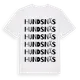 White t-shirt med Hundsnäs ordlek t-shirt