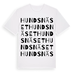 Hundsnäset ordlek t-shirt – ekologisk bomull t-shirt från PinShirt