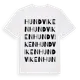 White t-shirt med Hundviken ordlek t-shirt