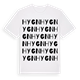 White t-shirt med Hygn ordlek t-shirt