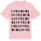Pink Cotton t-shirt med Hynboholm ordlek t-shirt