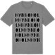 Mid Heather Gray t-shirt med Hynboholm ordlek t-shirt