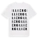 White t-shirt med Illberg ordlek t-shirt