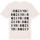 Vintage White t-shirt med Ingebyn ordlek t-shirt