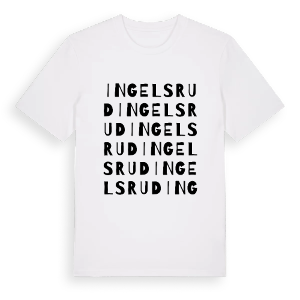 Ingelsrud ordlek t-shirt – ekologisk bomull t-shirt från PinShirt