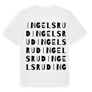 Ingelsrud ordlek t-shirt – ekologisk bomull t-shirt från PinShirt