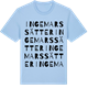 Blue Soul t-shirt med Ingemarssätter ordlek t-shirt