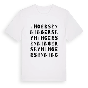 Ingersbyn ordlek t-shirt – ekologisk bomull t-shirt från PinShirt