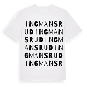 Ingmansrud ordlek t-shirt – ekologisk bomull t-shirt från Pinshirt
