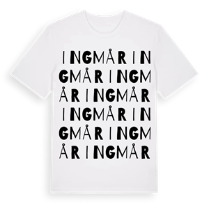 Ingmår ordlek t-shirt – ekologisk bomull t-shirt från PinShirt