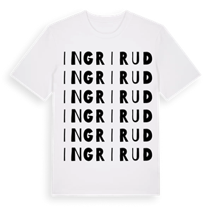 Ingrirud ordlek t-shirt – ekologisk bomull t-shirt från Pinshirt