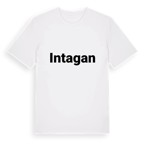 Intagan fetstil t-shirt – ekologisk bomull t-shirt från PinShirt