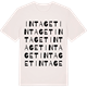 Vintage White t-shirt med Intaget ordlek t-shirt