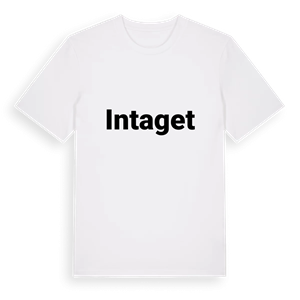 Intaget fetstil t-shirt – ekologisk bomull t-shirt från PinShirt