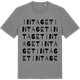 Mid Heather Gray t-shirt med Intaget ordlek t-shirt