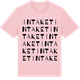 Pink Cotton t-shirt med Intaket ordlek t-shirt