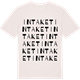 Vintage White t-shirt med Intaket ordlek t-shirt