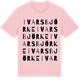 Pink Cotton t-shirt med Ivarsbjörke ordlek t-shirt