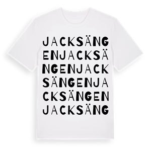 Jacksängen ordlek t-shirt – ekologisk bomull t-shirt från Pinshirt