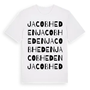Jacobheden ordlek t-shirt – ekologisk bomull t-shirt från Pinshirt