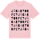 Pink Cotton t-shirt med Jägartorpet ordlek t-shirt