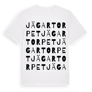 Jägartorpet ordlek t-shirt – ekologisk bomull t-shirt från PinShirt
