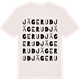 Vintage White t-shirt med Jägerud ordlek t-shirt