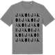 Mid Heather Gray t-shirt med Jakob ordlek t-shirt