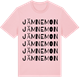 Pink Cotton t-shirt med Jämnemon ordlek t-shirt