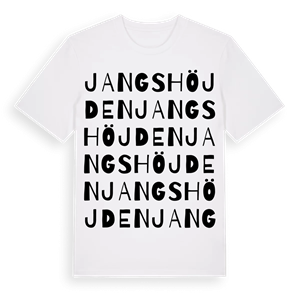 Jangshöjden ordlek t-shirt – ekologisk bomull t-shirt från PinShirt