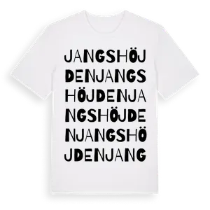 Jangshöjden ordlek t-shirt – ekologisk bomull t-shirt från Pinshirt