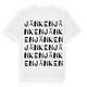 White t-shirt med Jänken ordlek t-shirt