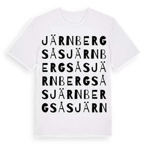 Järnbergsås ordlek t-shirt – ekologisk bomull t-shirt från PinShirt