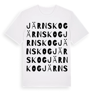Järnskog ordlek t-shirt – ekologisk bomull t-shirt från PinShirt