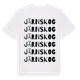 White t-shirt med Järnskog ordlek t-shirt