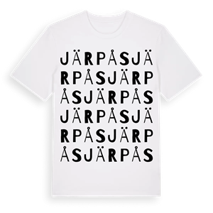 Järpås ordlek t-shirt – ekologisk bomull t-shirt från PinShirt